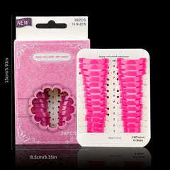 26 Pcs Nail Polish Edge Anti-Flooding Template Clip