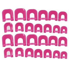 26 Pcs Nail Polish Edge Anti-Flooding Template Clip