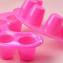 2 Pcs Nail Art Tips Hand Soak Bowl Tray Manicure Soaking Remover Tool