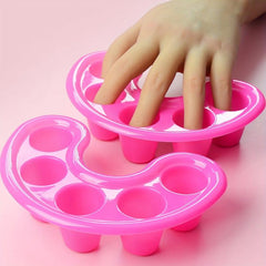 2 Pcs Nail Art Tips Hand Soak Bowl Tray Manicure Soaking Remover Tool