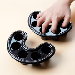 2 Pcs Nail Art Tips Hand Soak Bowl Tray Manicure Soaking Remover Tool