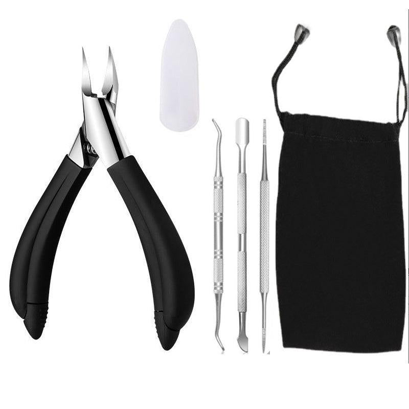 Professional Toenail Clippers for Thick Nails - Curved Blade Grooming Tool