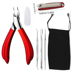 Professional Toenail Clippers for Thick Nails - Curved Blade Grooming Tool