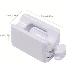 Double Layer Nail Dip Powder Recycling Container Portable Storage Box