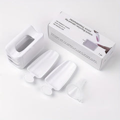 Double Layer Nail Dip Powder Recycling Container Portable Storage Box
