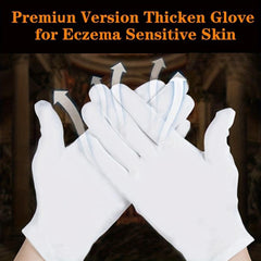 12 Pairs Moisturizing Cotton Gloves Overnight One Size Fit Men Women