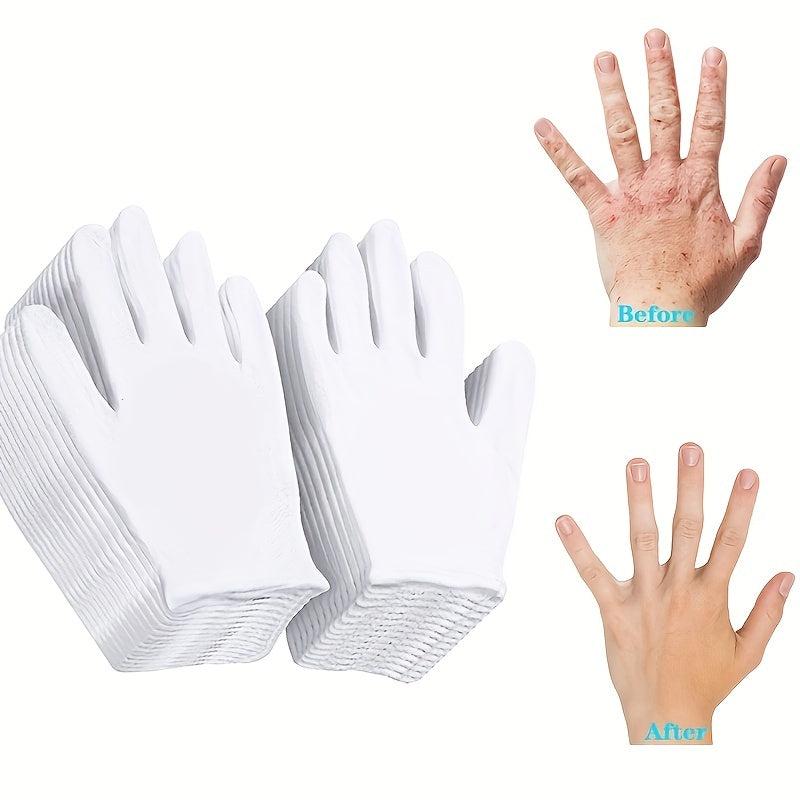 12 Pairs Moisturizing Cotton Gloves Overnight One Size Fit Men Women