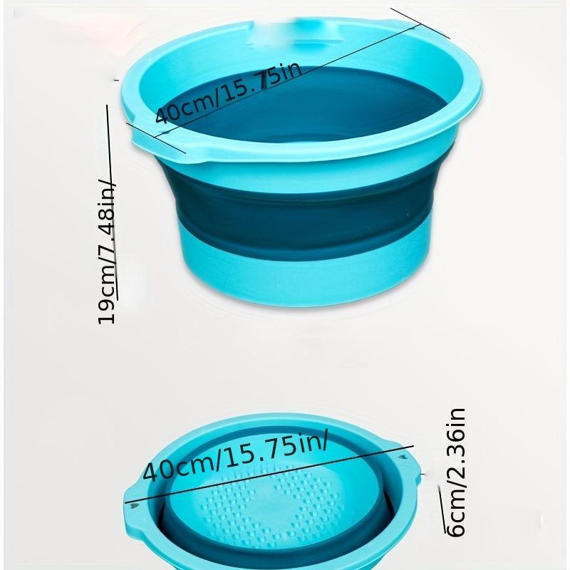 Collapsible Foot Bath Soak Tub Portable Feet Spa Soaking Basin Massage Acupoint