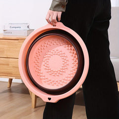 Collapsible Foot Bath Soak Tub Portable Feet Spa Soaking Basin Massage Acupoint