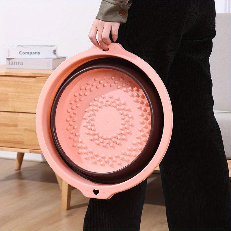 Collapsible Foot Bath Soak Tub Portable Feet Spa Soaking Basin Massage Acupoint