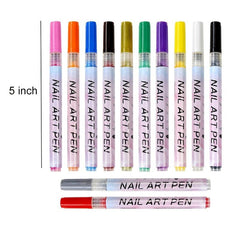 3D Nail Art Pens Nail Point Graffiti Dotting Pen Painting Brush for DIY Nail Art