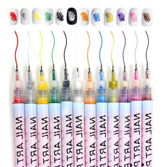 3D Nail Art Pens Nail Point Graffiti Dotting Pen Painting Brush for DIY Nail Art