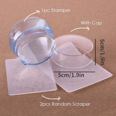 DIY Nail Decorations Stamping Tools Nail Transfer Stamper
