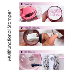 DIY Nail Decorations Stamping Tools Nail Transfer Stamper