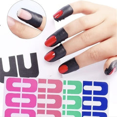 Disposable Nail Polish Protector U Shape Peel Off Sticker Tape