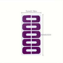 Disposable Nail Polish Protector U Shape Peel Off Sticker Tape