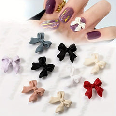 50pcs Colorful 3D Bows Nail Art Charms for DIY Nail Art Jewelry