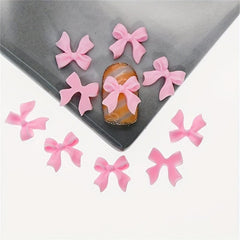 50pcs Colorful 3D Bows Nail Art Charms for DIY Nail Art Jewelry