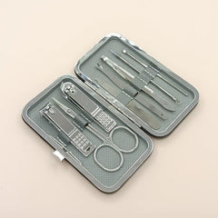 8 pcs Stainless Steel Nail Clipper Set with Travel Case