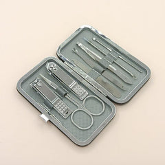 8 pcs Stainless Steel Nail Clipper Set with Travel Case