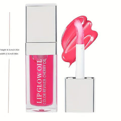 Crystal Jelly Lip Plumping Lip Gloss Moisturizing Lip Glow Tinted Lip Plumper