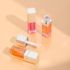 Crystal Jelly Lip Plumping Lip Gloss Moisturizing Lip Glow Tinted Lip Plumper