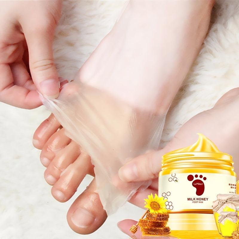 Moisturizing Honey Milk Foot Wax Mask