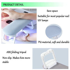 Foldable Nail Arm Rest: Soft Hand Stand