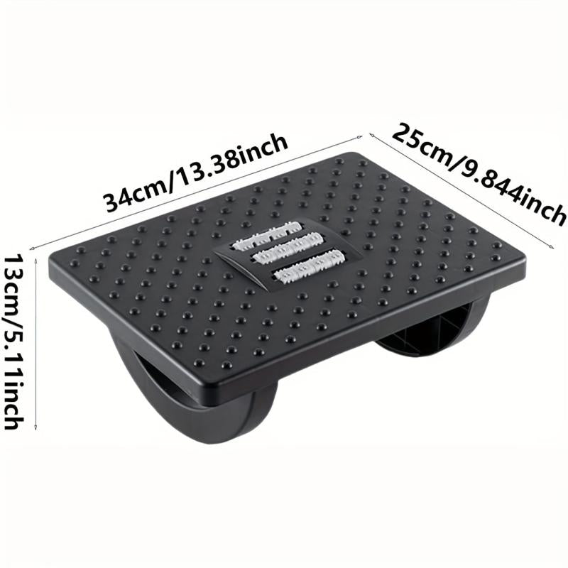 Under Desk Rolling Foot Rest with Massage Roller Footstool