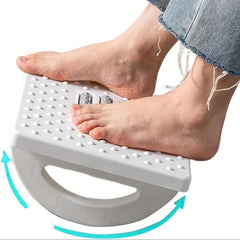 Under Desk Rolling Foot Rest with Massage Roller Footstool