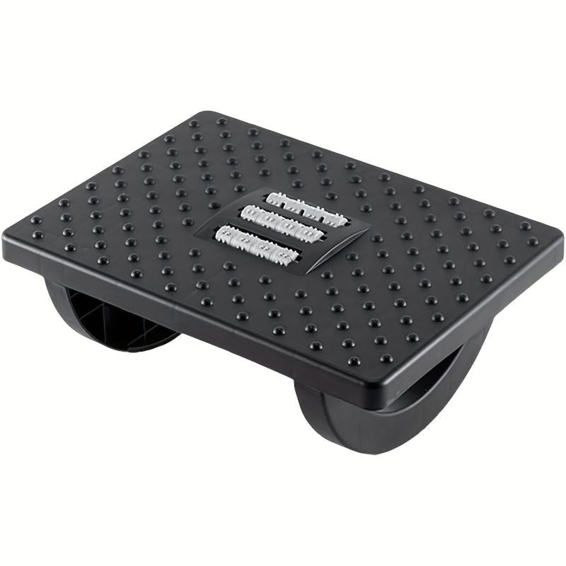 Under Desk Rolling Foot Rest with Massage Roller Footstool