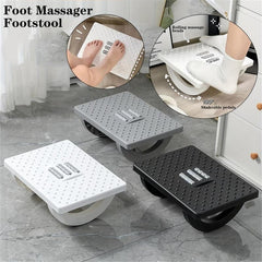 Under Desk Rolling Foot Rest with Massage Roller Footstool