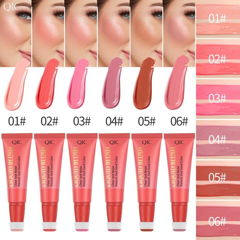 Sponge Head Lip & Cheek Dual Blush Silky Makeup Liquid Blush