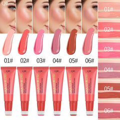 Sponge Head Lip & Cheek Dual Blush Silky Makeup Liquid Blush