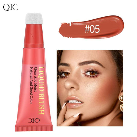 Sponge Head Lip & Cheek Dual Blush Silky Makeup Liquid Blush