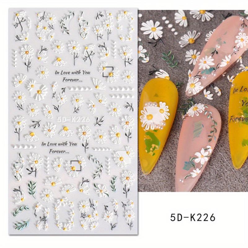 Flower Nail Art Stickers Decals Butterfly Nail Decoration