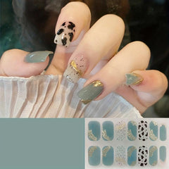 Waterproof Gel Nail Stickers Full Wraps Polish Stickers Decal Strips