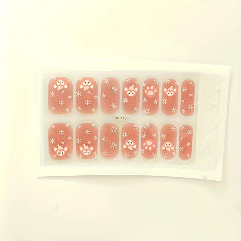 Waterproof Gel Nail Stickers Full Wraps Polish Stickers Decal Strips