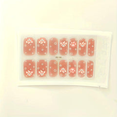 Waterproof Gel Nail Stickers Full Wraps Polish Stickers Decal Strips