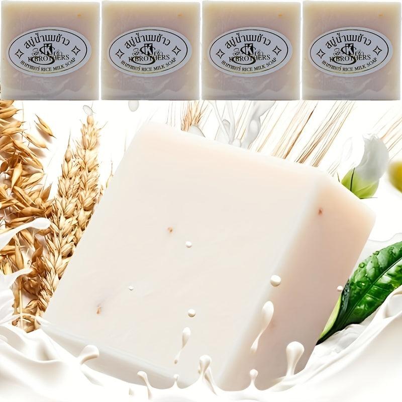 4 Milk Soap Bars for Moisturizing and Cleansing Face and Body