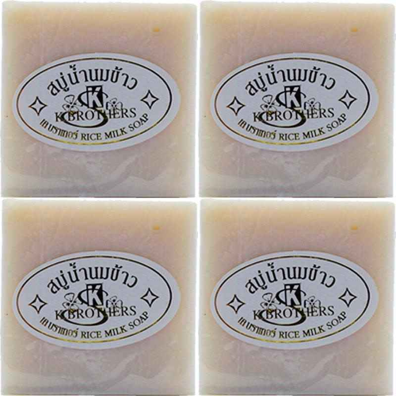 4 Milk Soap Bars for Moisturizing and Cleansing Face and Body