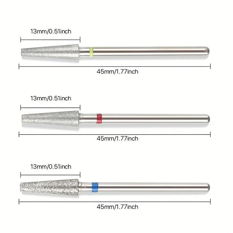 Diamond Tapered Nail Bits for Cuticle Cleaning and Manicure