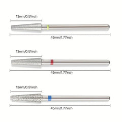 Diamond Tapered Nail Bits for Cuticle Cleaning and Manicure