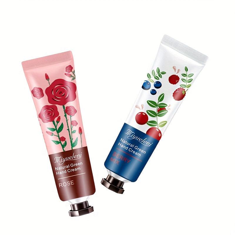 Fruity Flower Hand Cream Set for Dry Skin - Travel Size Lotion
