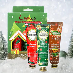 Christmas Hand Cream Set For Dry Skin Nourishing Softening Cutin Travel Size