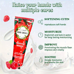 Christmas Hand Cream Set For Dry Skin Nourishing Softening Cutin Travel Size