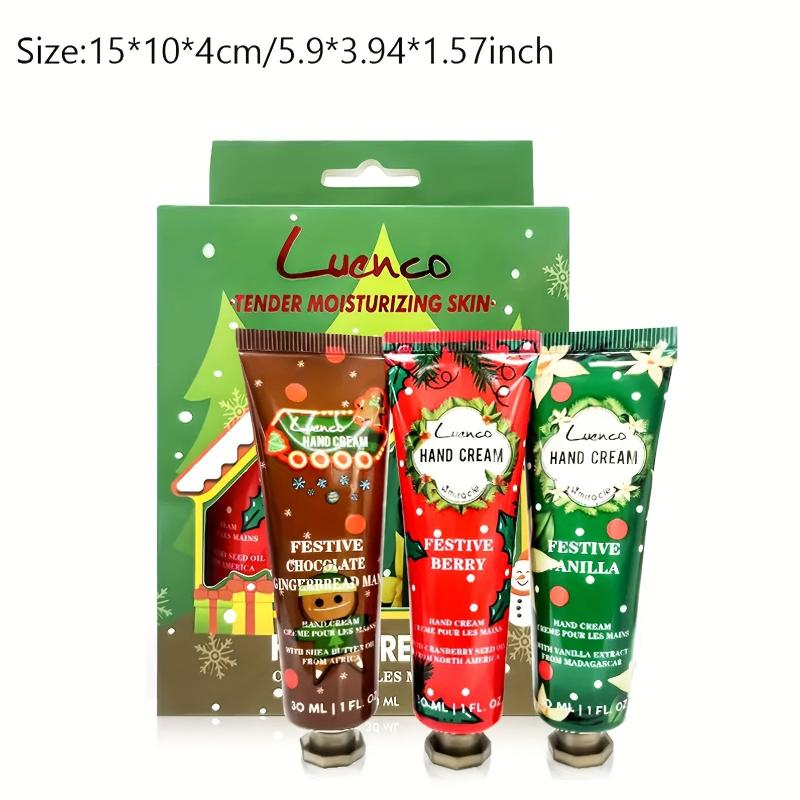Christmas Hand Cream Set For Dry Skin Nourishing Softening Cutin Travel Size