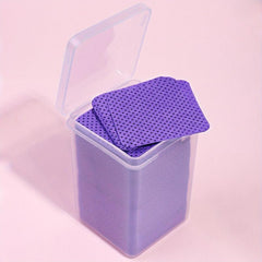 200 PCS Lint Nail Wipes Removal Tool Non Woven Fabric Pink