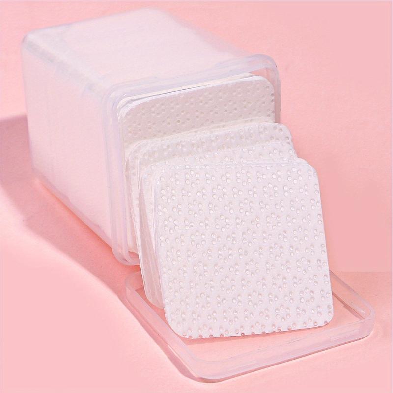 200 PCS Lint Nail Wipes Removal Tool Non Woven Fabric Pink