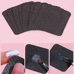 200 PCS Lint Nail Wipes Removal Tool Non Woven Fabric Pink